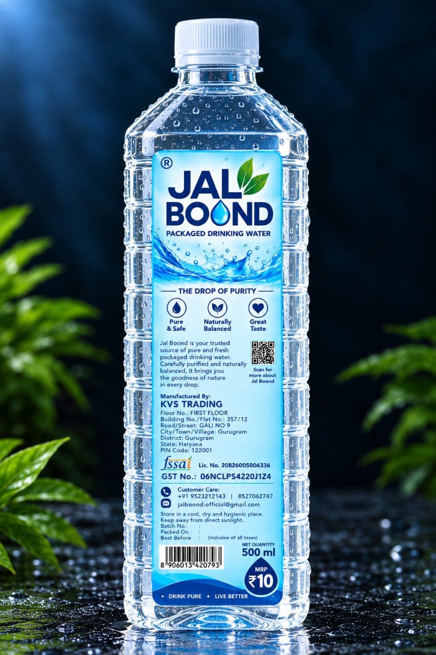 Jal Boond 500 mL Packaged Drinking Water Bottle